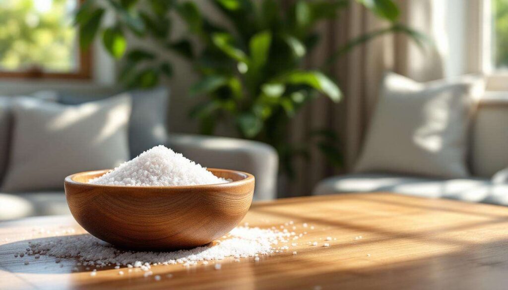 How placing a bowl of salt in rooms affects humidity levels