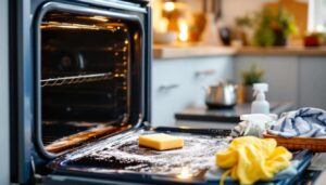 How to Easily Clean Burnt-On Residue from Your Oven’s Bottom