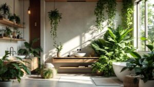 Biophilic bathrooms with ferns and pothos: the wellness trend turning UK homes into retreats