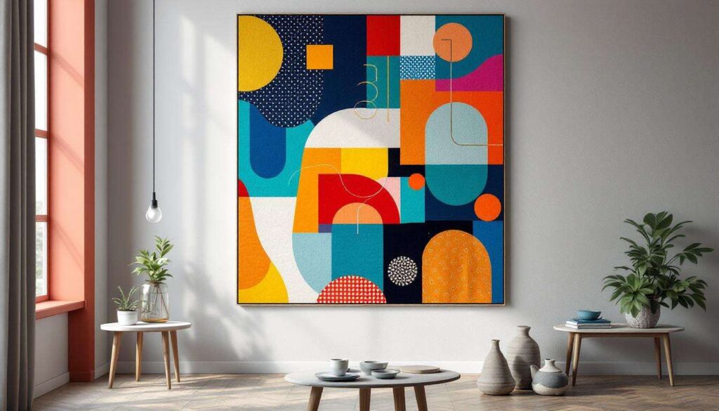 Patchwork textiles are back: the unexpected 1980s revival designers say works as wall art
