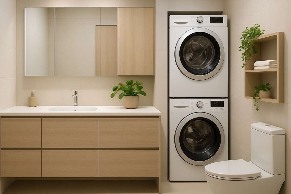 Houzz says ‘bathroom with laundry space’ searches are up 190% — here’s how to make it work